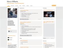 Tablet Screenshot of marco-williams.com